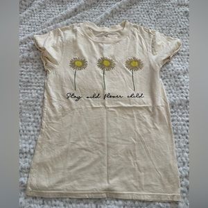 Project karma stay wild flower child short sleeve tee size small